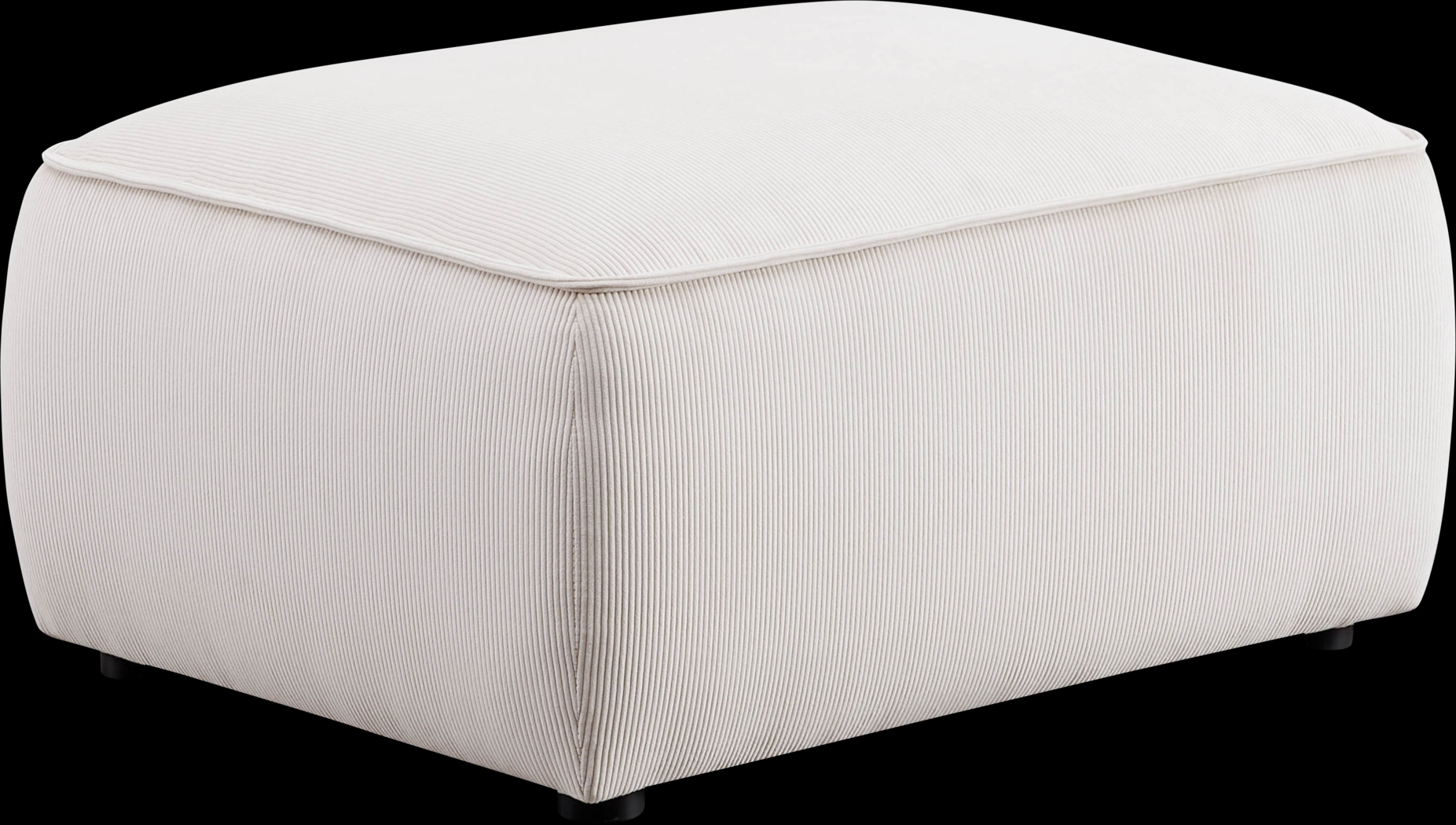 Glaciarts I White Ottoman - Thumbnail - Image 1