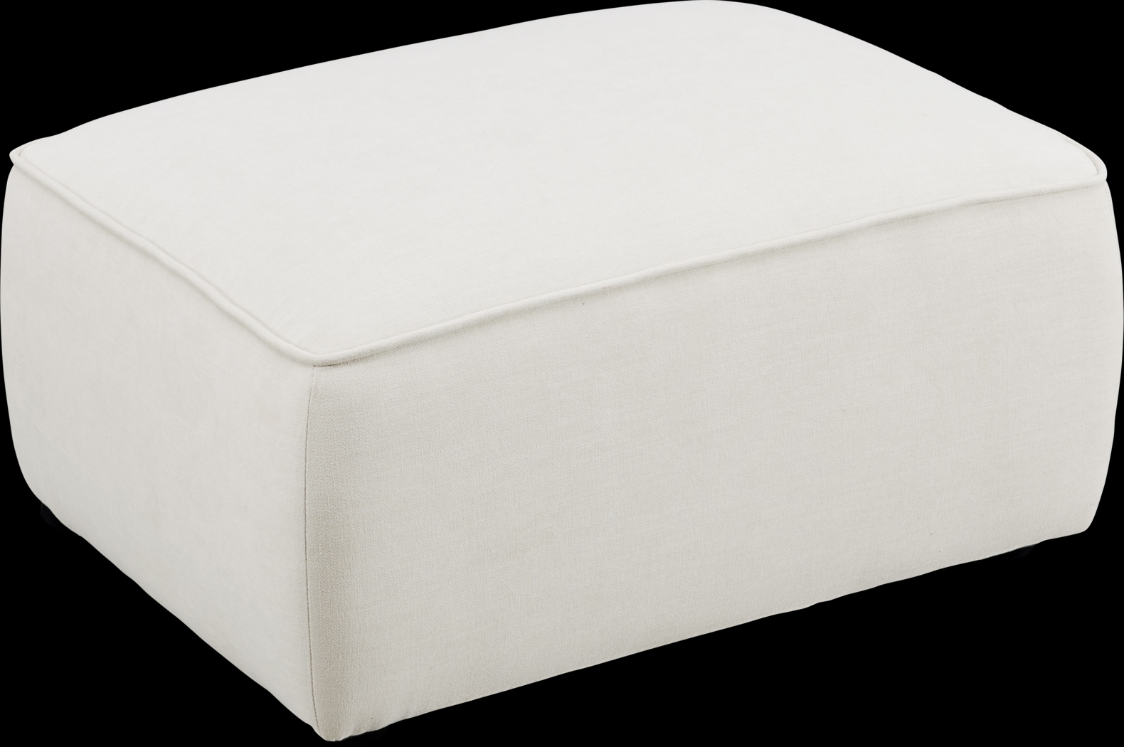 Glaciarts II Off-White Ottoman - Thumbnail - Image 3