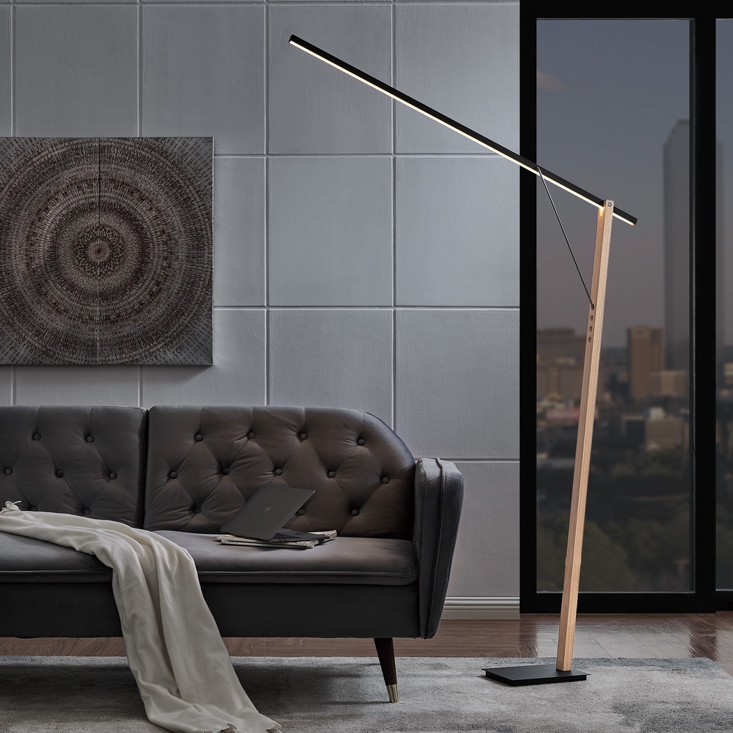 Glacier Cove Wood Floor Lamp - Thumbnail - Image 3