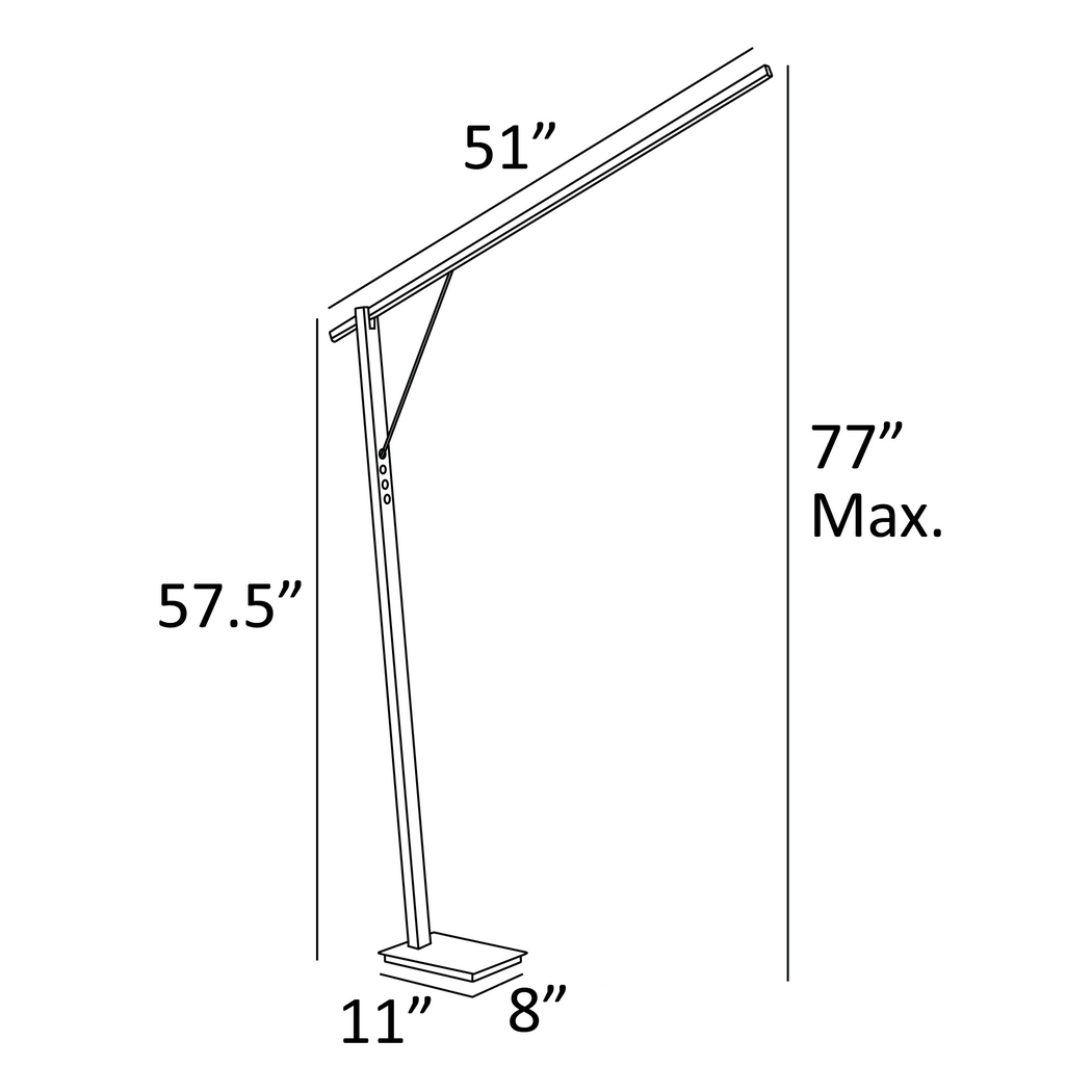Glacier Cove Wood Floor Lamp - Thumbnail - Image 4
