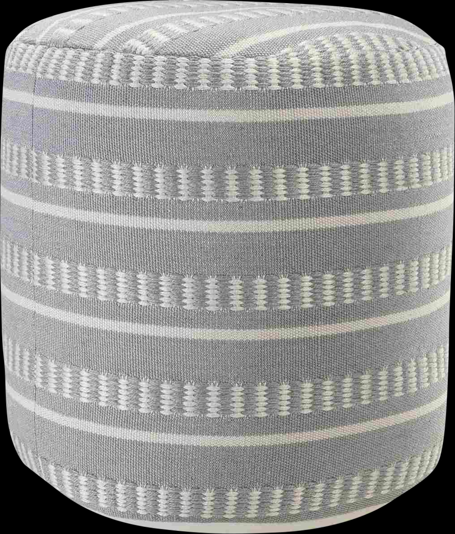 Gladling Blue Indoor/Outdoor Pouf Ottoman - Thumbnail - Image 5