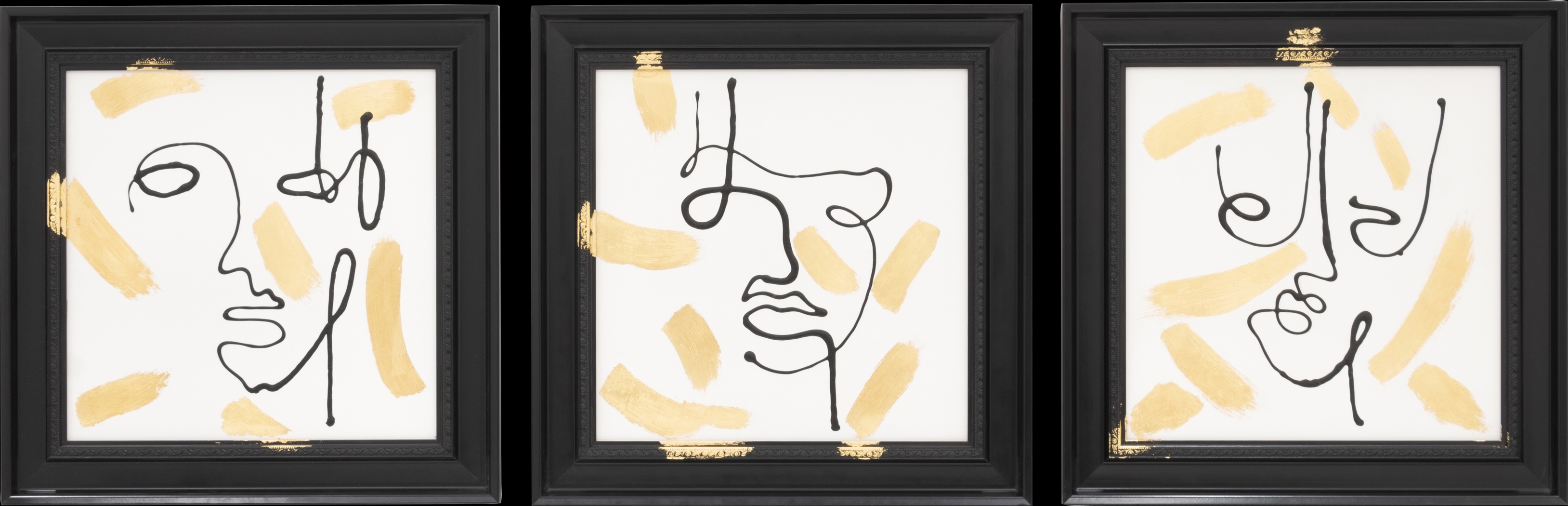 Glanlake White Artwork Set of 3 - Thumbnail - Image 1