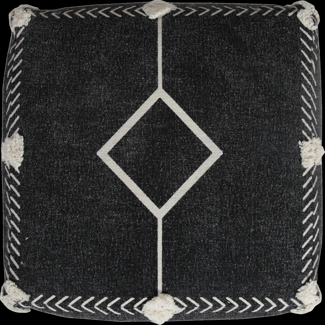 Glasella Black/White Pouf - Thumbnail - Image 5