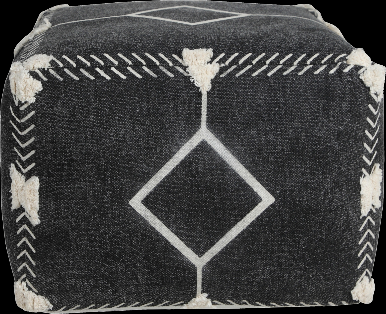 Glasella Black/White Pouf - Thumbnail - Image 8