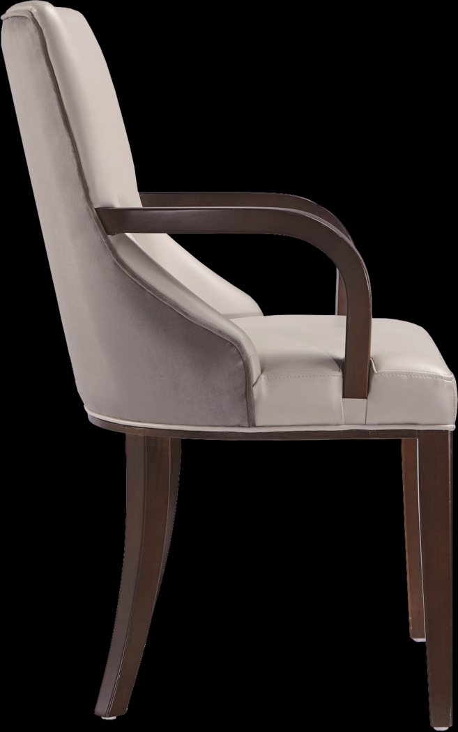 Glaspey Light Gray Arm Chair - Thumbnail - Image 4