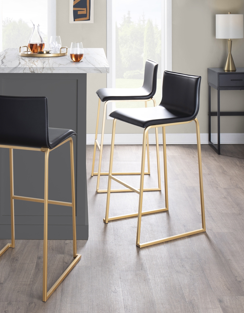 Glatigny I Black Barstool Set of 2 - Thumbnail - Image 8