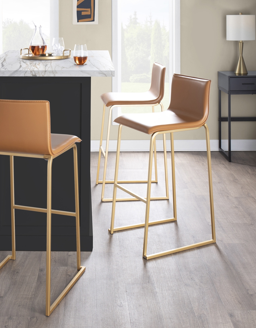 Glatigny I Camel Barstool Set of 2 - Thumbnail - Image 8