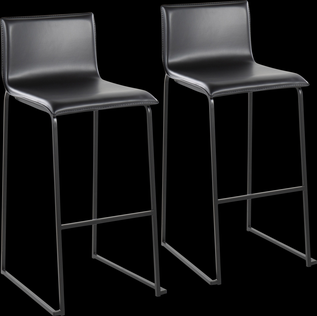 Glatigny II Black Barstool Set of 2 - Thumbnail - Image 1