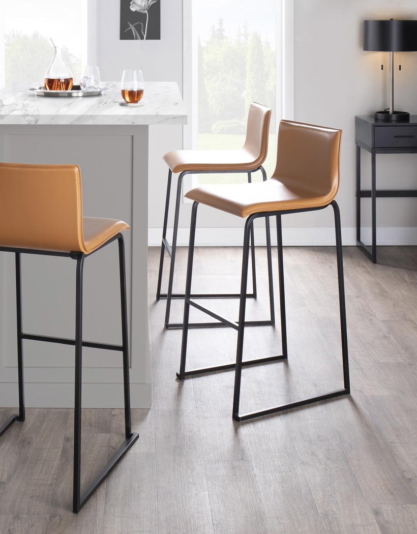 Glatigny II Camel Barstool Set of 2 - Thumbnail - Image 8