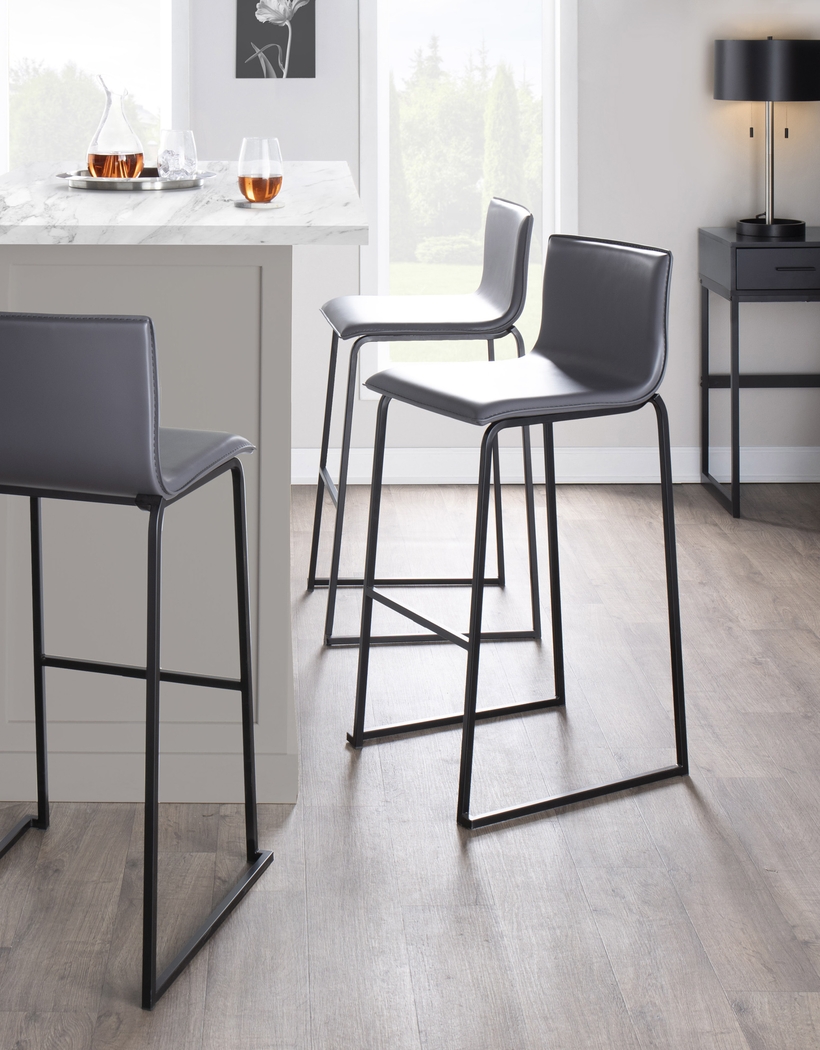 Glatigny II Gray Barstool Set of 2 - Thumbnail - Image 8