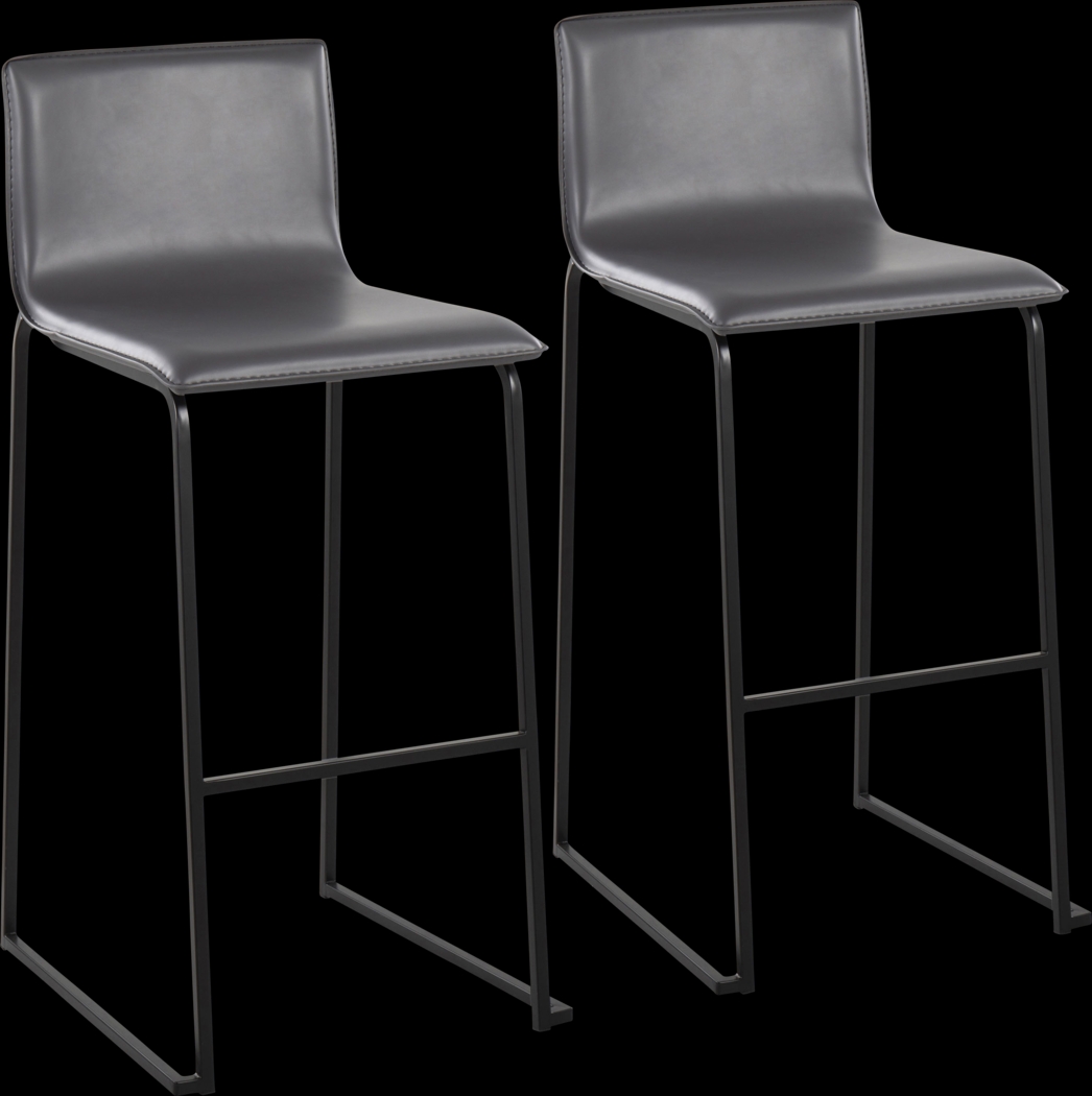Glatigny II Gray Barstool Set of 2 - Thumbnail - Image 1