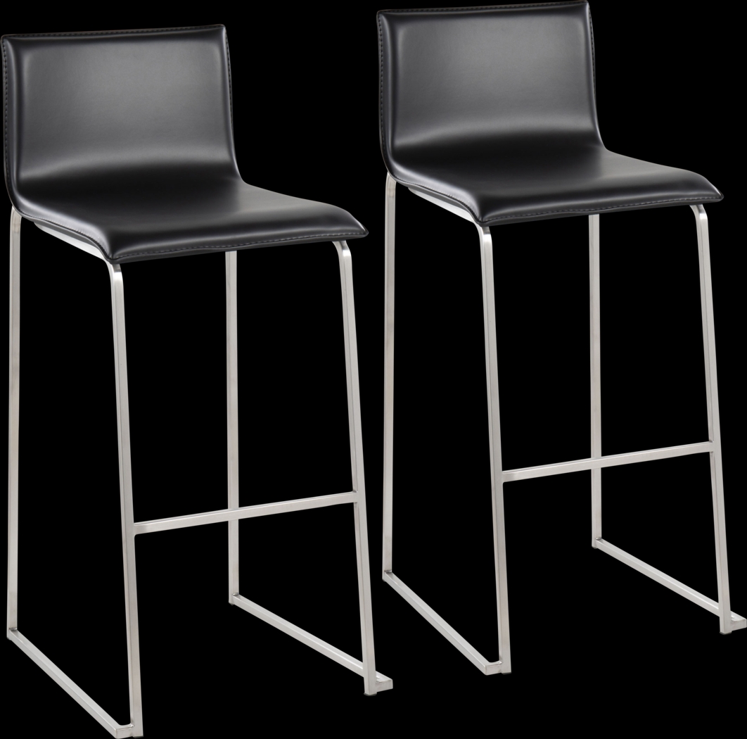 Glatigny III White Barstool Set of 2 - Thumbnail - Image 1