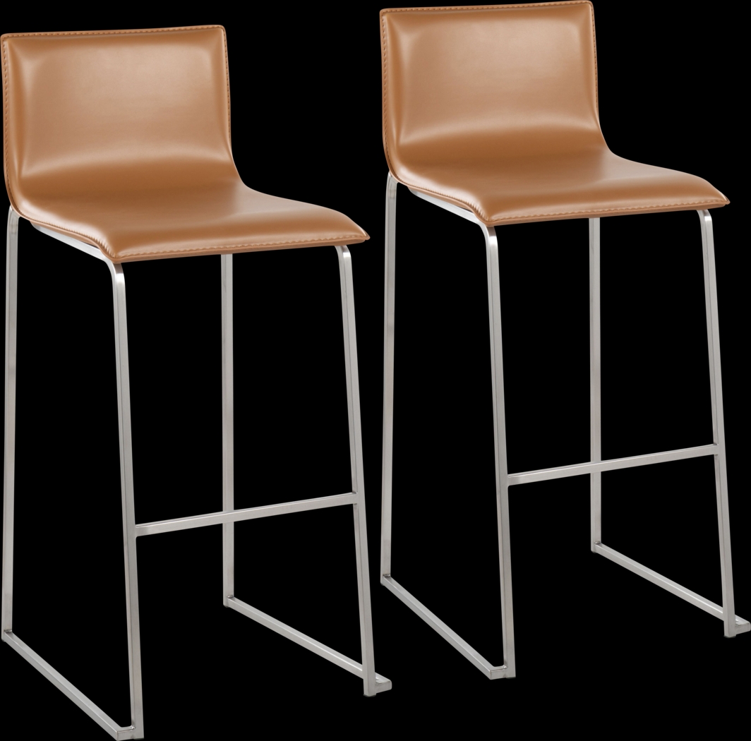 Glatigny III Camel Barstool Set of 2 - Thumbnail - Image 1