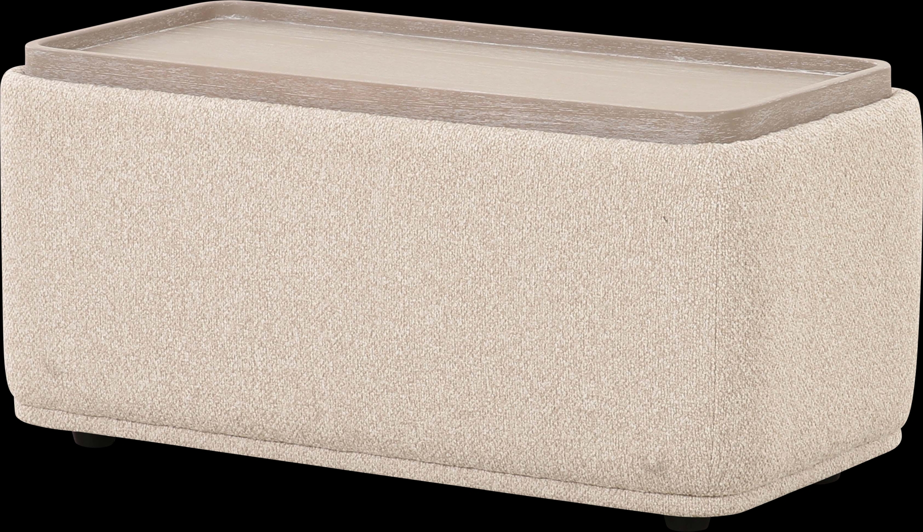 Gleasony Cream Ottoman - Thumbnail - Image 3