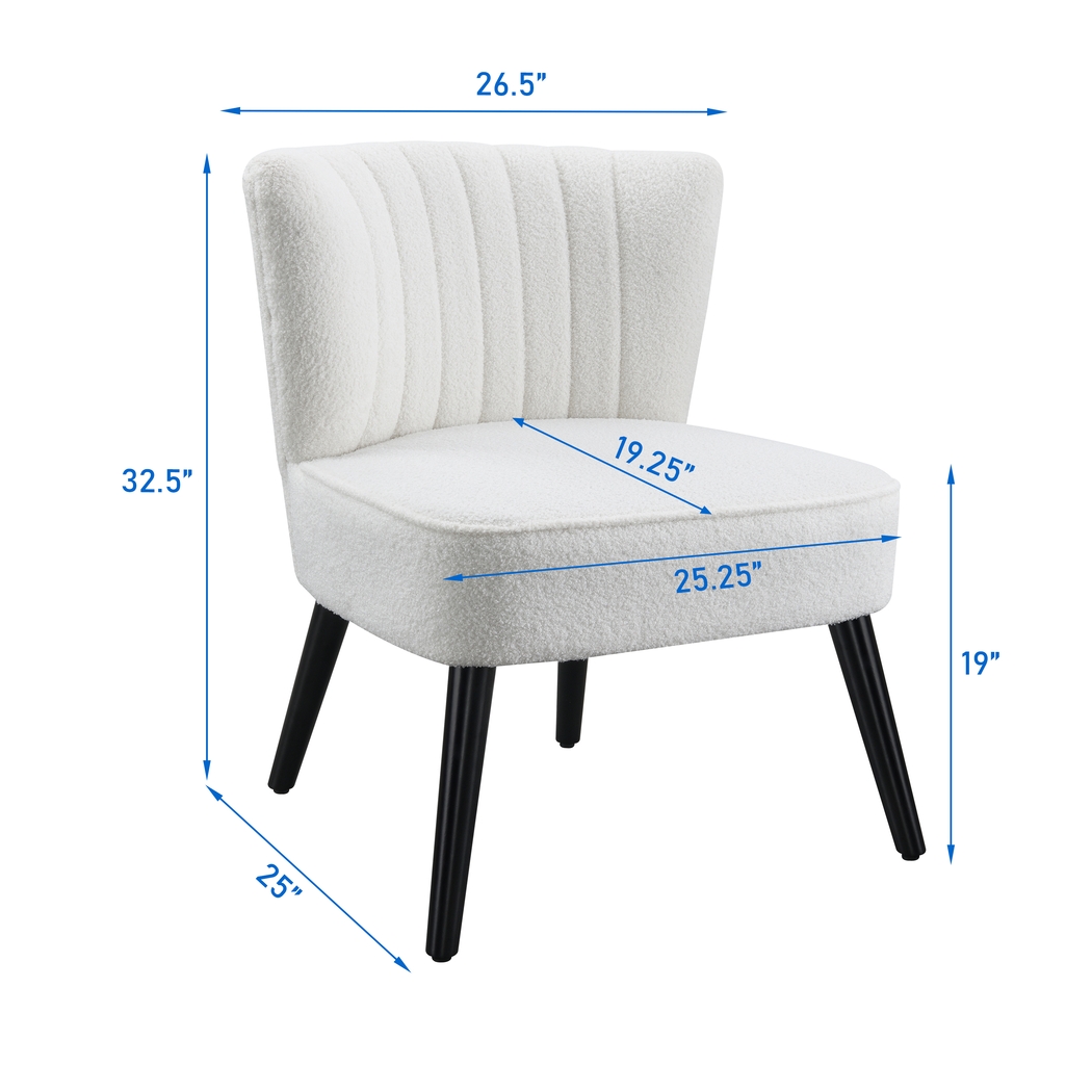 Glebe White Accent Chair - Thumbnail - Image 9