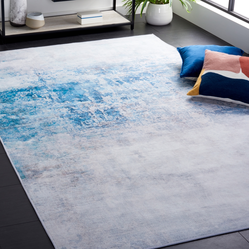 Gledaya Gray/Blue 5' x 8' Rug - Thumbnail - Image 2