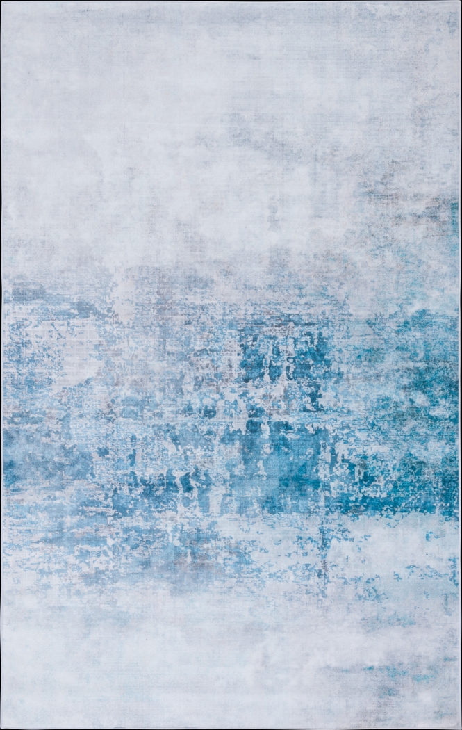 Gledaya Gray/Blue 5' x 8' Rug - Thumbnail - Image 1