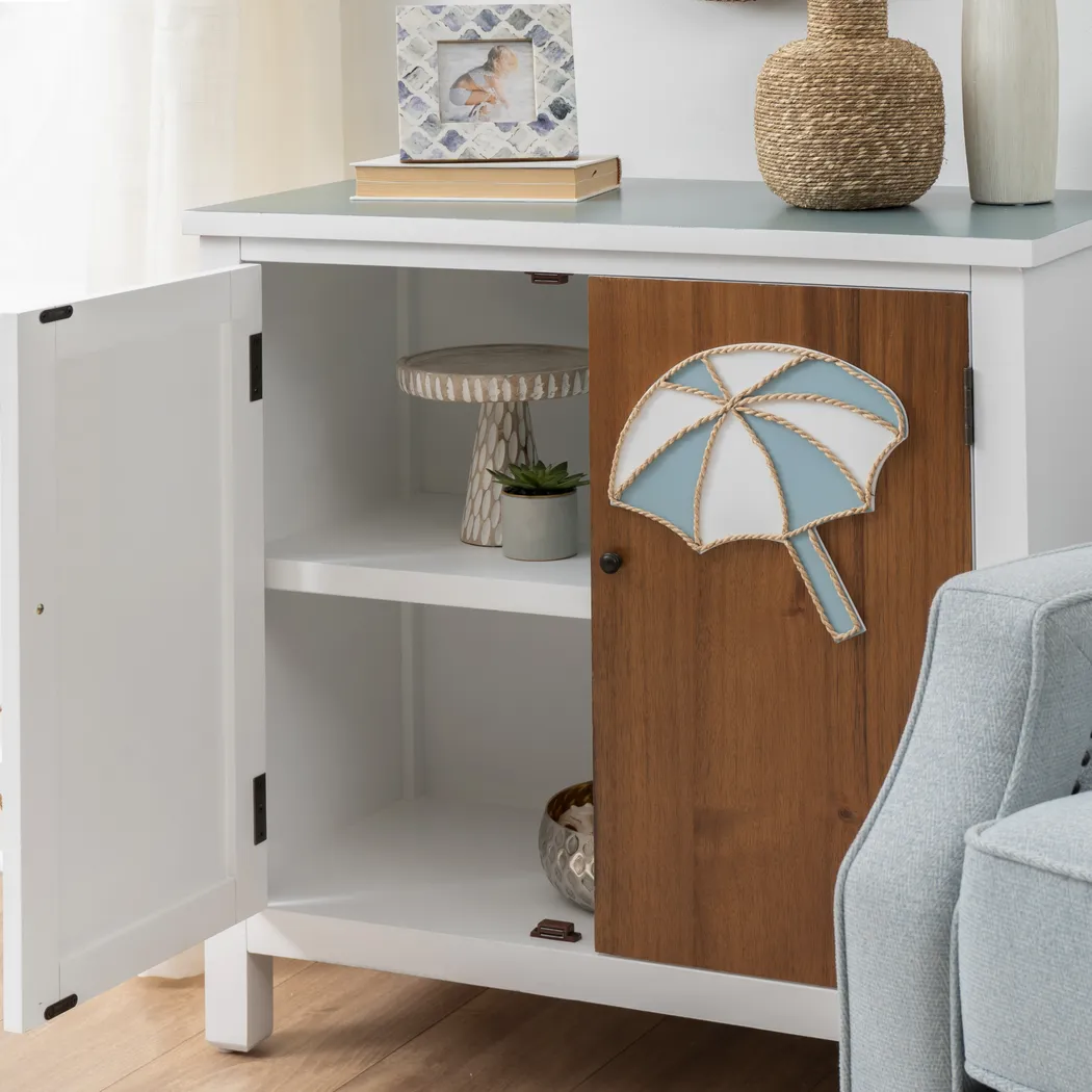 Glen Cay White Accent Cabinet - Thumbnail - Image 2