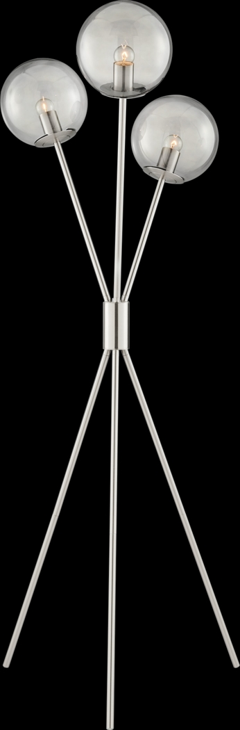 Glen Haven Court Nickel Floor Lamp - Thumbnail - Image 1