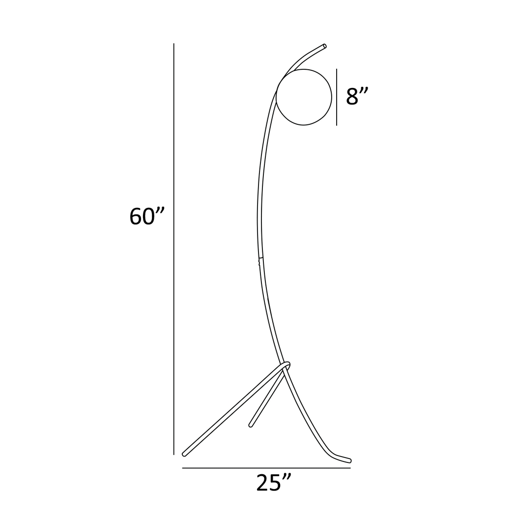 Glen Haven Place Silver Floor Lamp - Thumbnail - Image 4