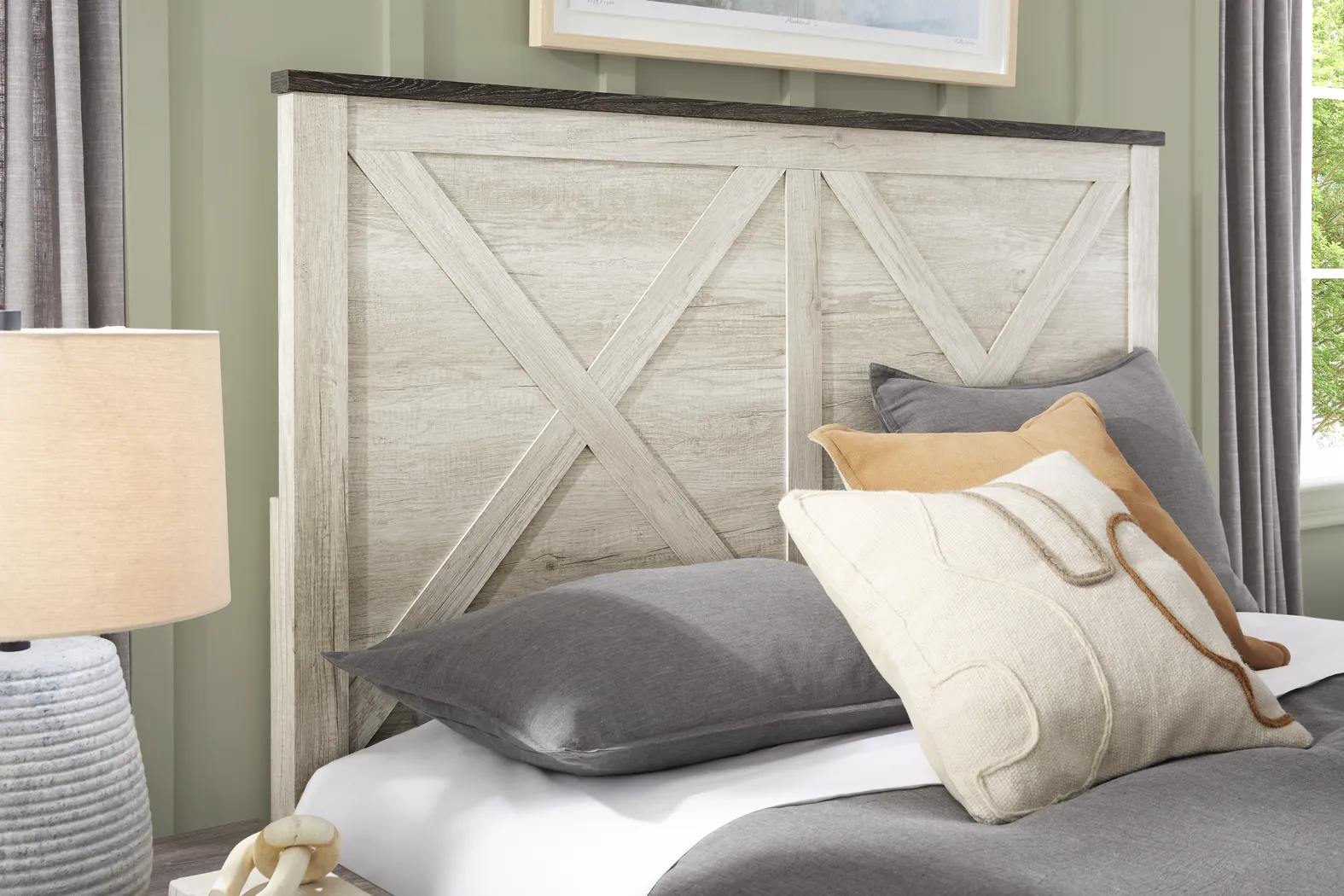 Glen Oaks White 3 Pc Queen Panel Bed - Thumbnail - Image 3