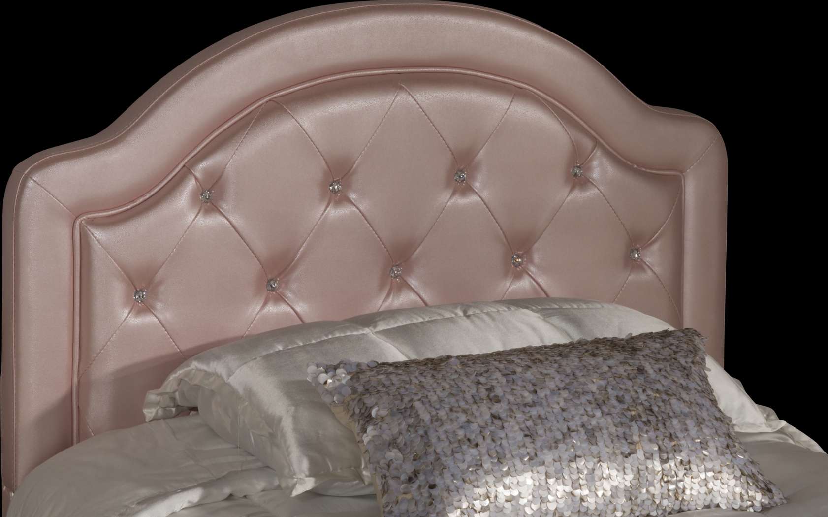 Glenarbor Pink Full Upholstered Headboard - Thumbnail - Image 1