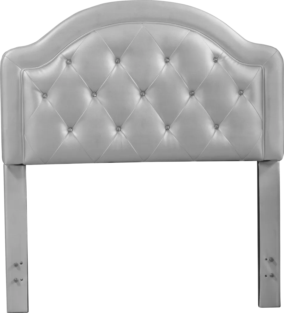 Glenarbor Silver Twin Upholstered Headboard - Thumbnail - Image 4