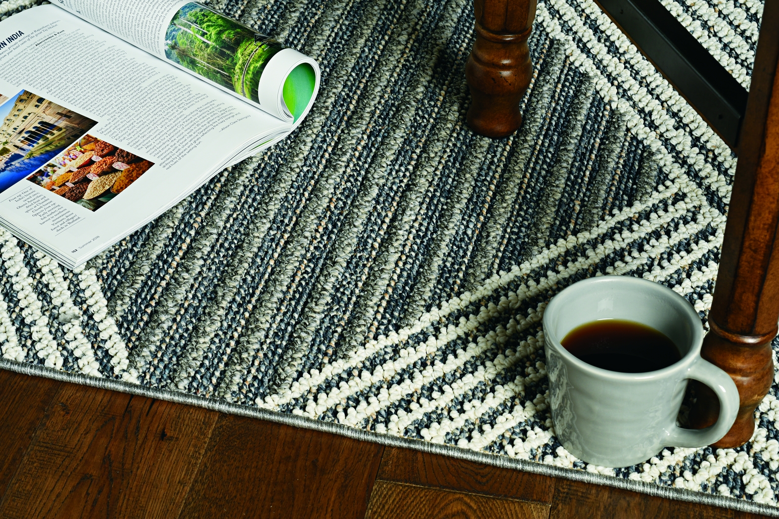 Glenavon Gray 7'10 x 10'1 Indoor/Outdoor Rug - Thumbnail - Image 2