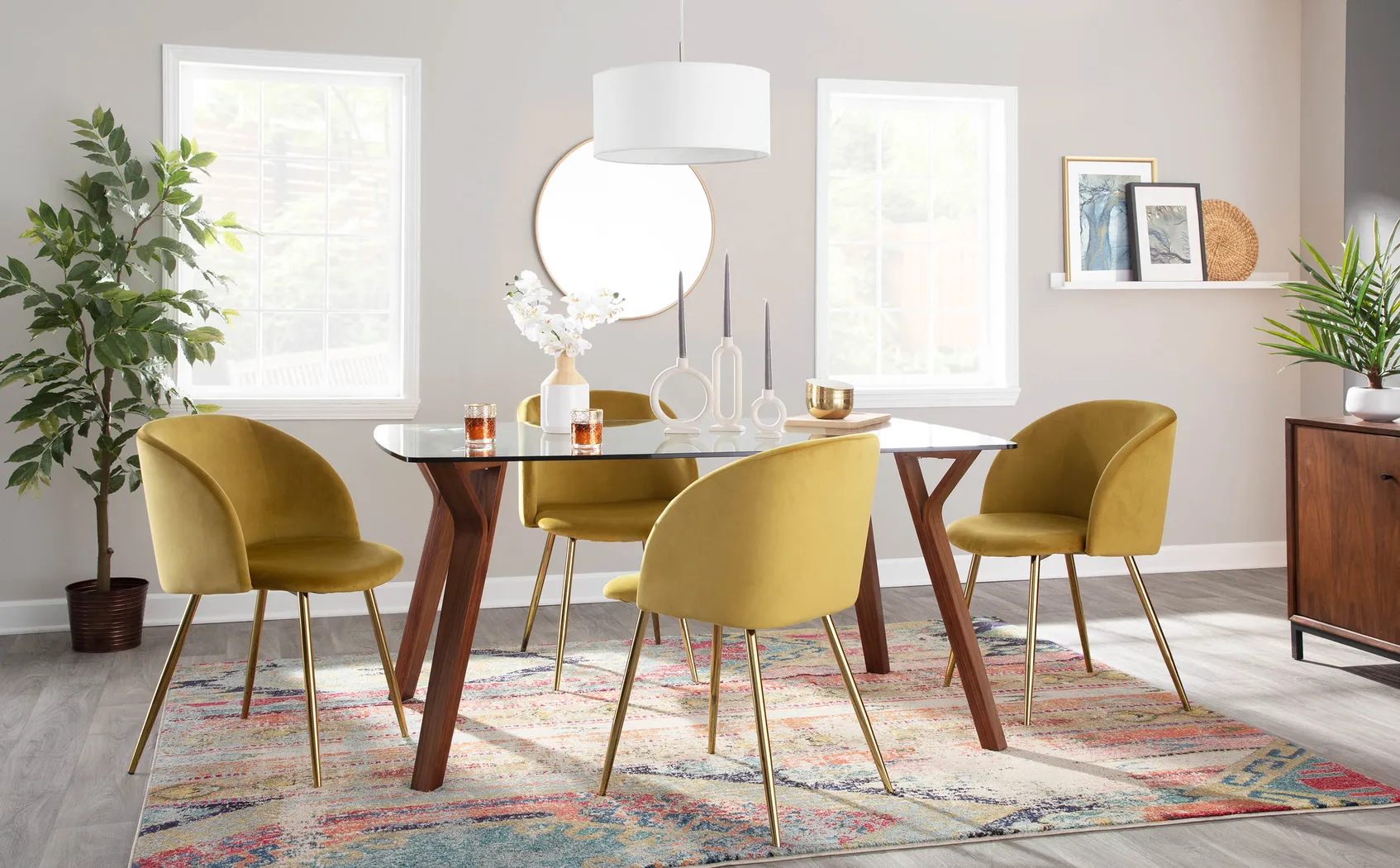 Glenburnie Yellow Side Chair, Set of 2 - Thumbnail - Image 8