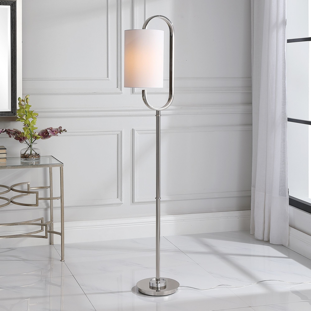 Glencoe Court Nickel Floor Lamp - Thumbnail - Image 5