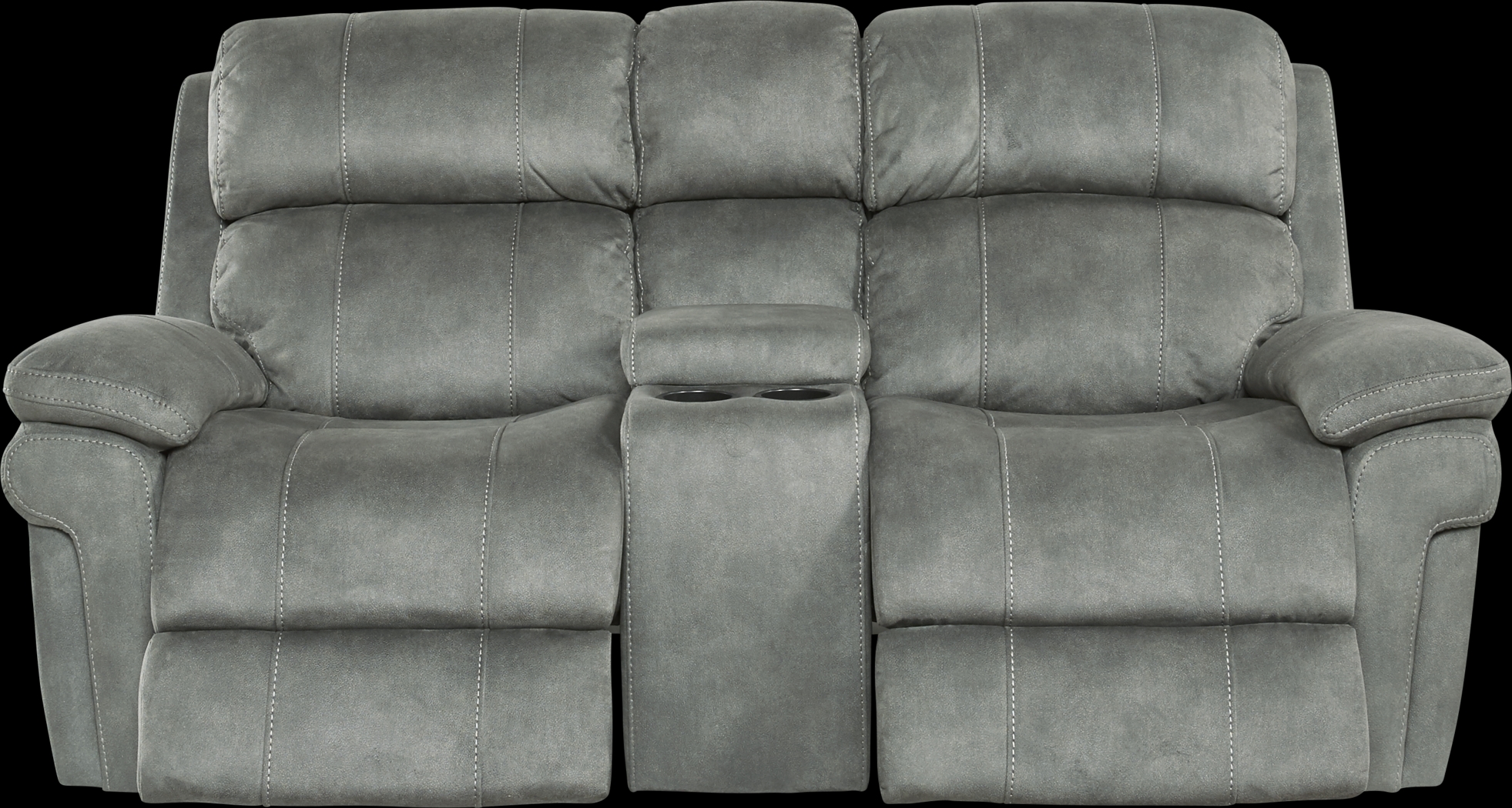 Glendale Place Charcoal Dual Power Reclining Console Loveseat - Thumbnail - Image 2