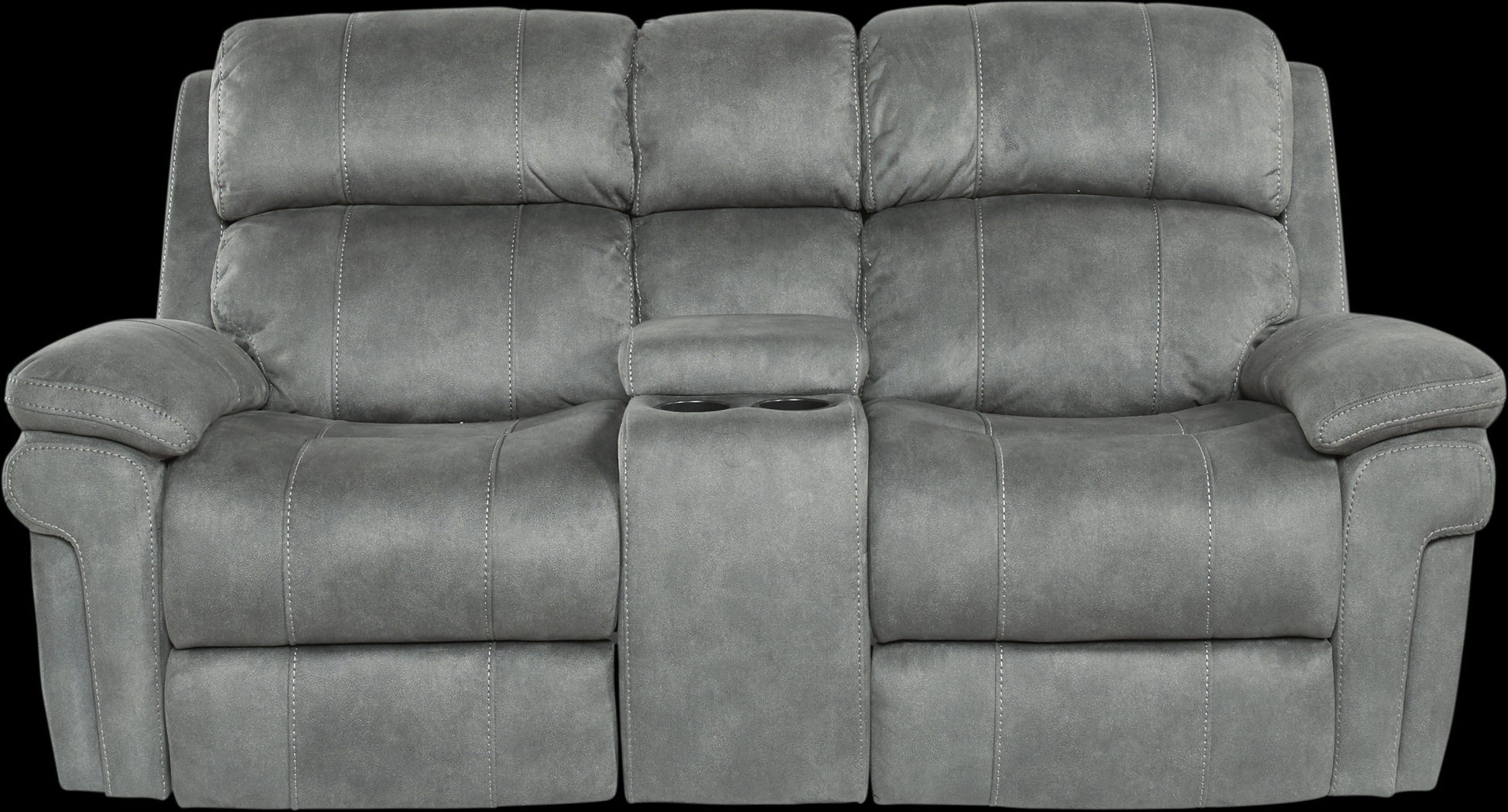 Glendale Place Charcoal Dual Power Reclining Console Loveseat - Thumbnail - Image 1