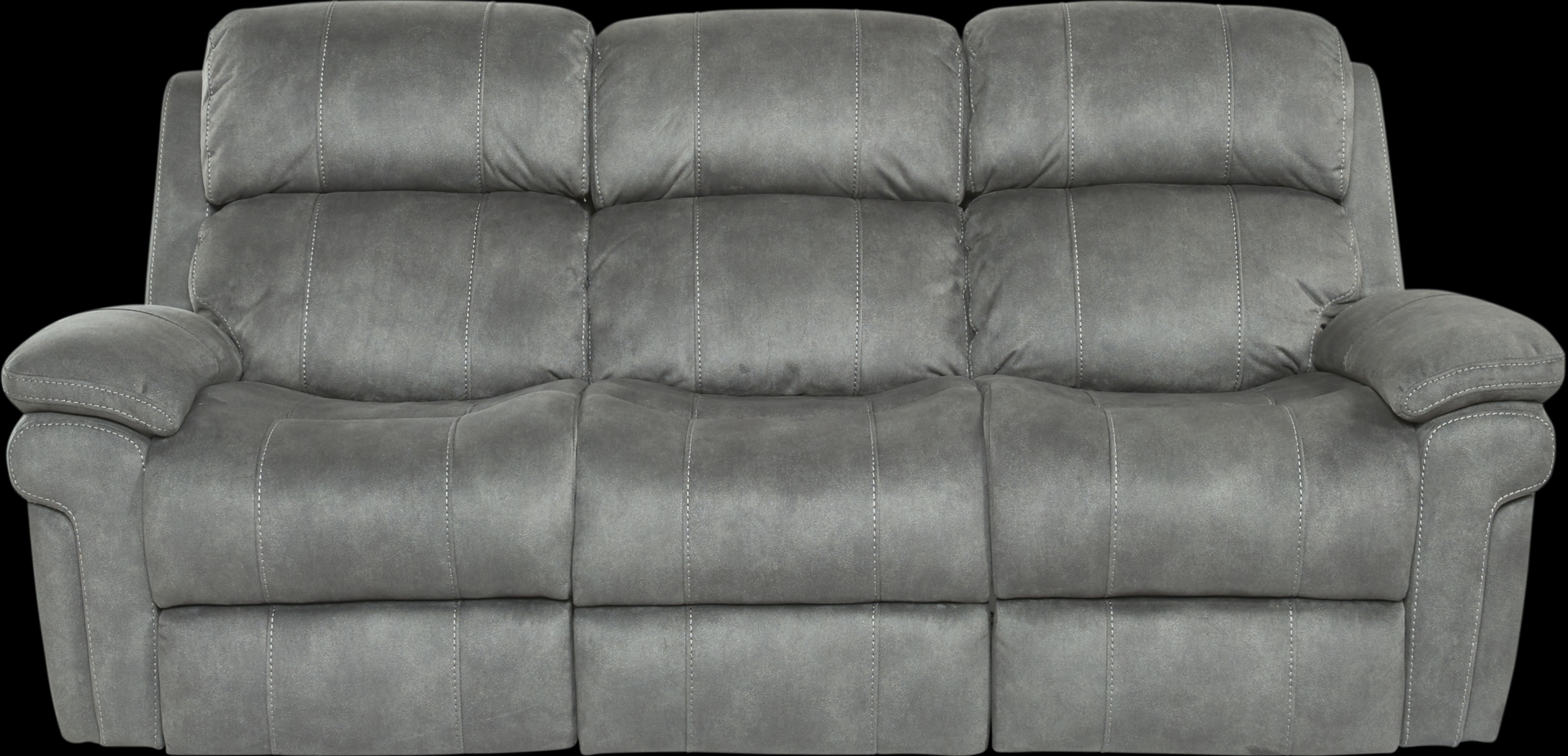 Glendale Place Charcoal Reclining Sofa - Thumbnail - Image 2