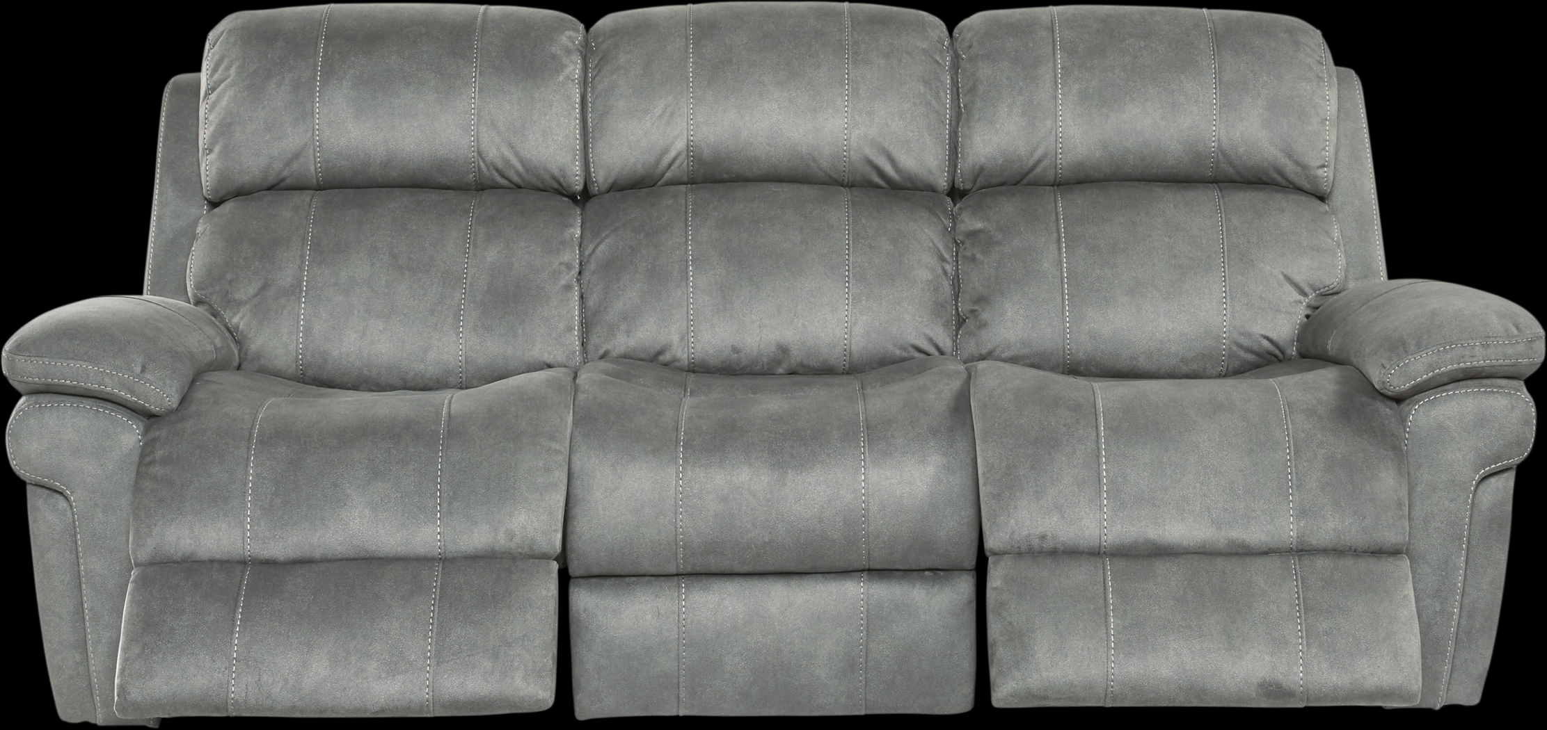 Glendale Place Charcoal Reclining Sofa - Thumbnail - Image 1