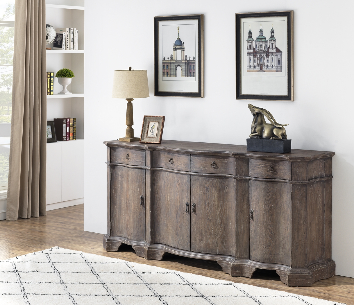 Glendmere Brown Credenza - Thumbnail - Image 2