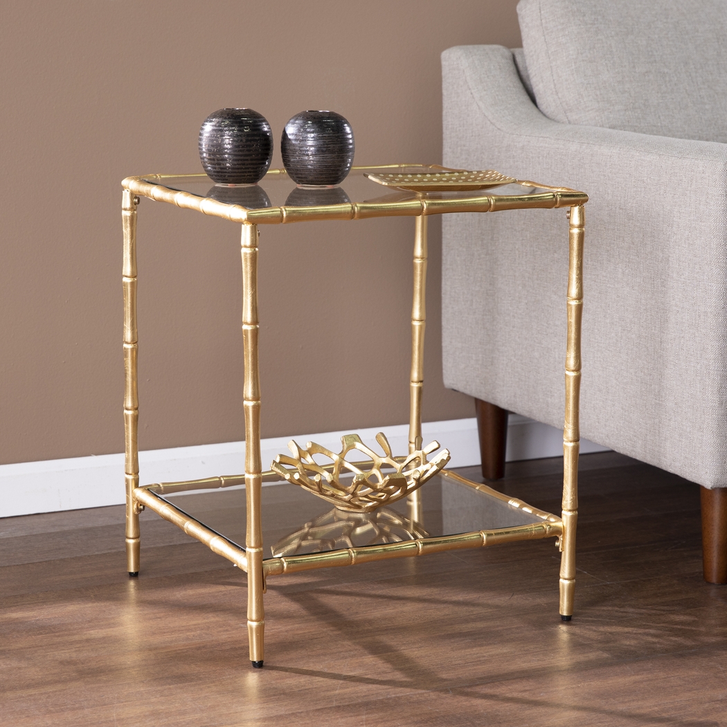 Gleneta Gold Accent Table - Thumbnail - Image 3