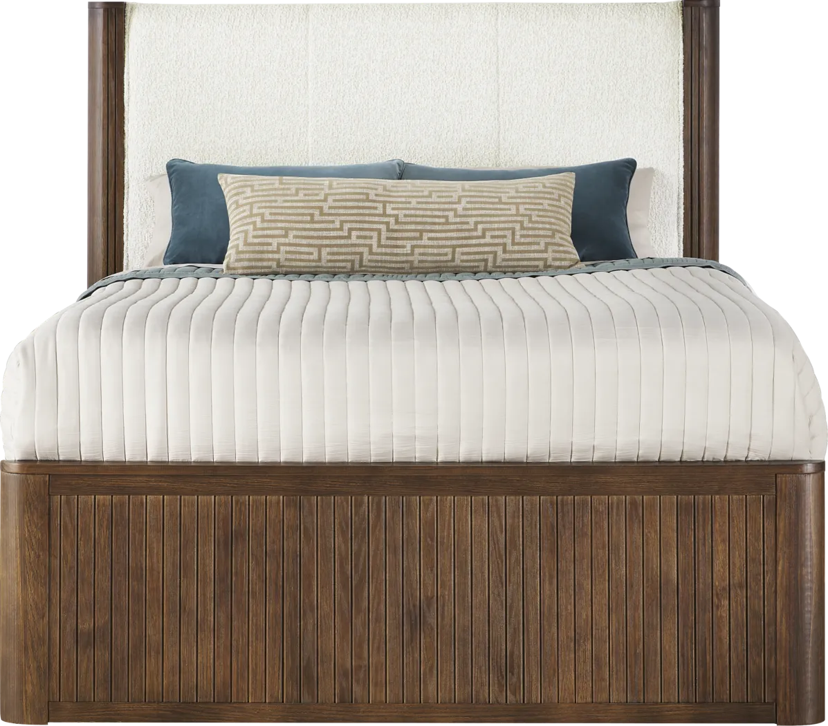 Glenfair Tobacco 5 Pc Queen Upholstered Bedroom - Thumbnail - Image 2