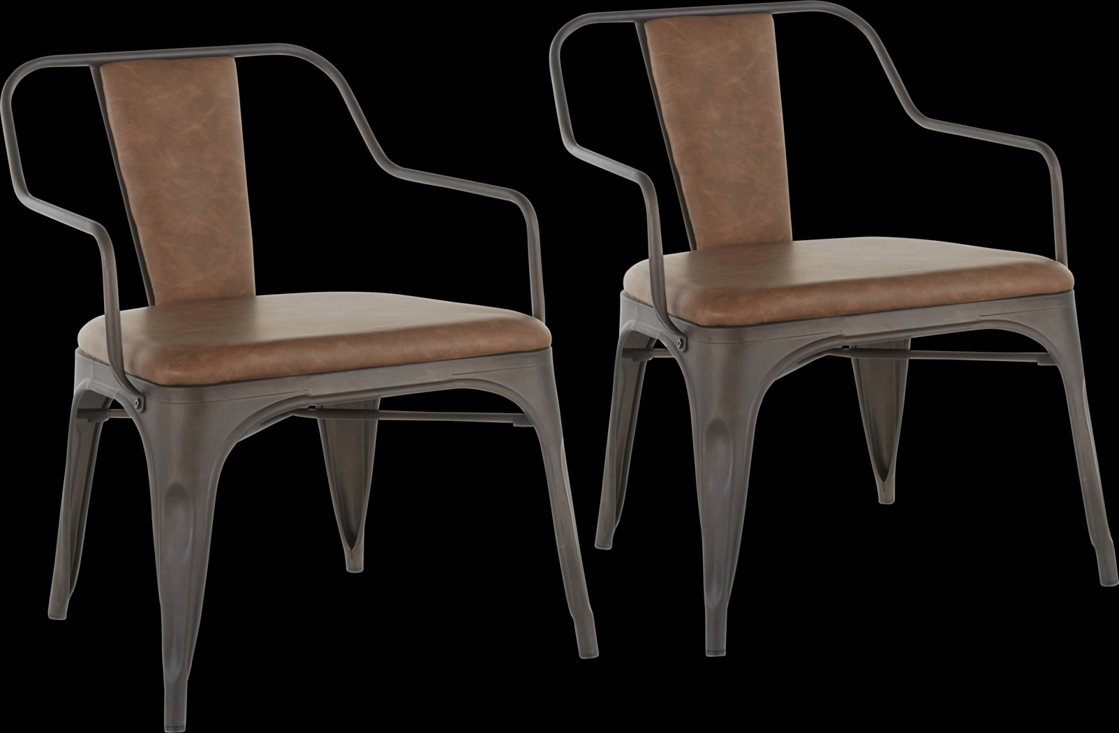 Glenfern Espresso Accent Chair, Set of 2 - Thumbnail - Image 1