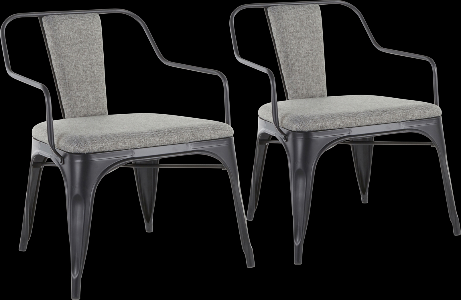 Glenfern Gray Accent Chair, Set of 2 - Thumbnail - Image 1