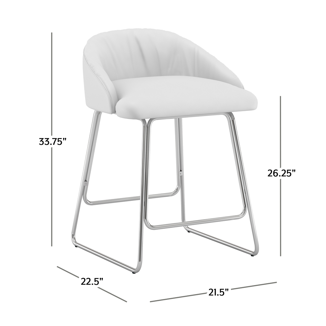 Glenfinnan White Counter Height Stool - Thumbnail - Image 11