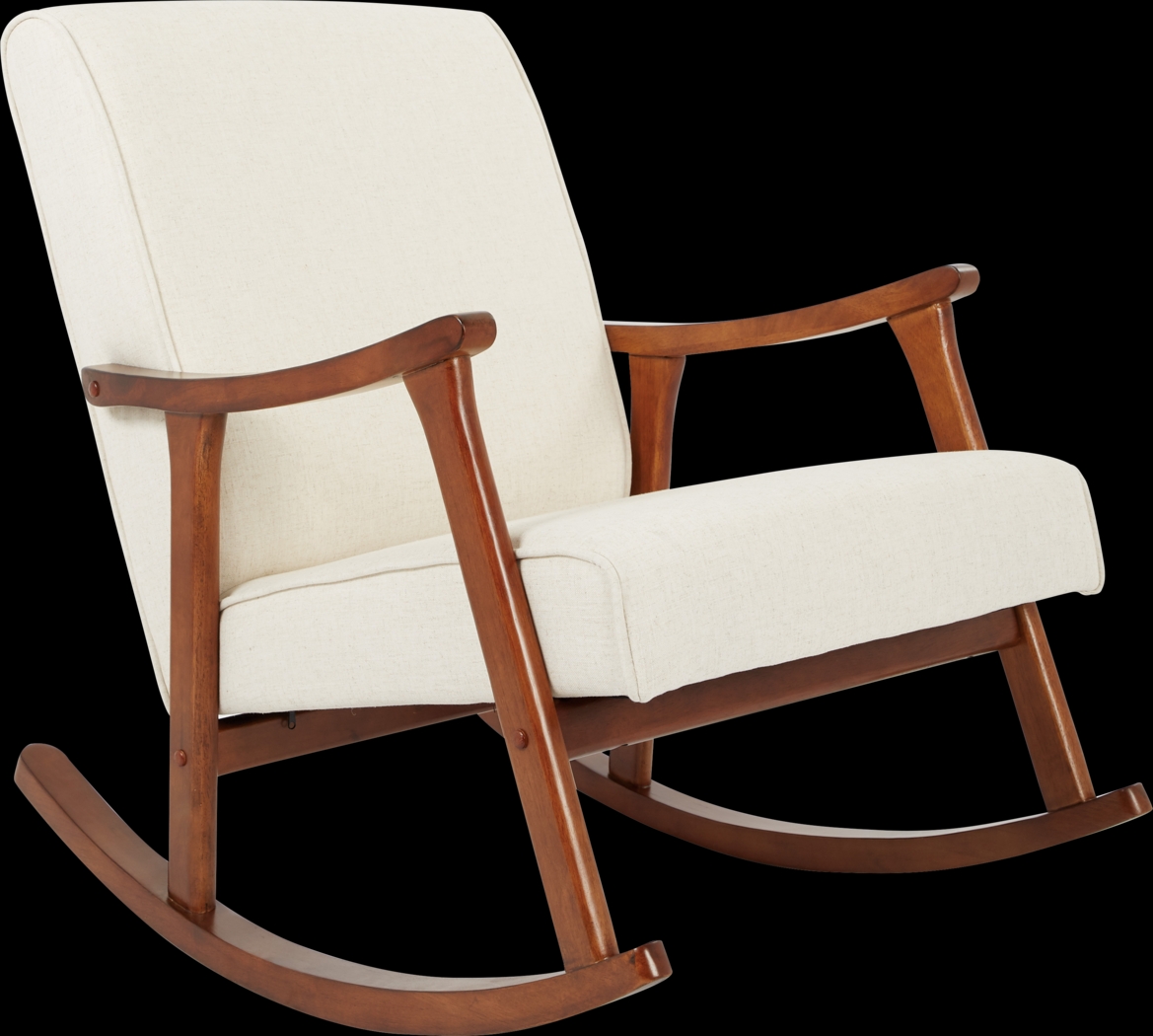 Glengyle White Dark Wood Rocker - Thumbnail - Image 1