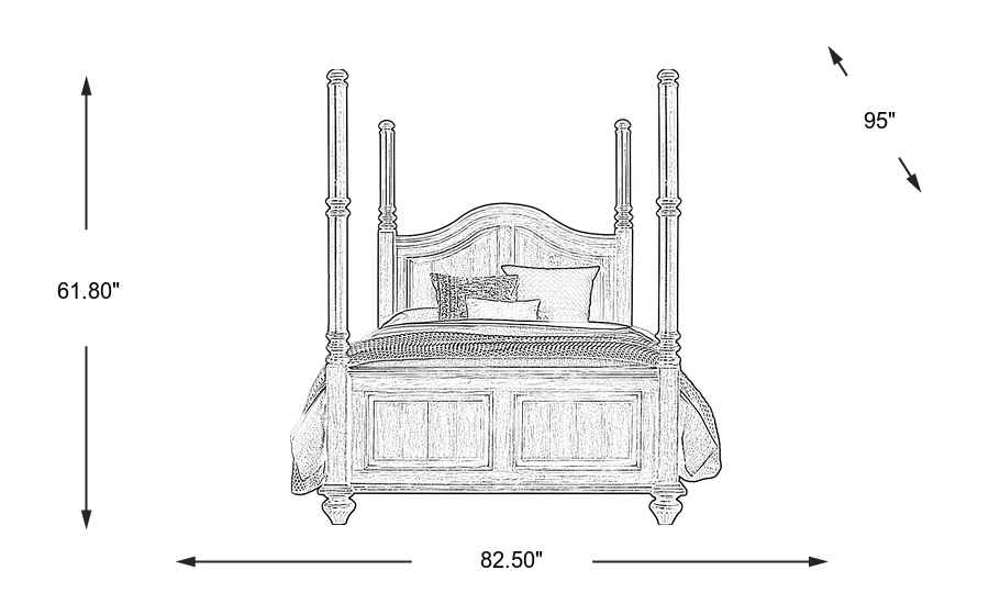 Dimension Image. Please refer to the Dimension Tab on this page for dimension details.