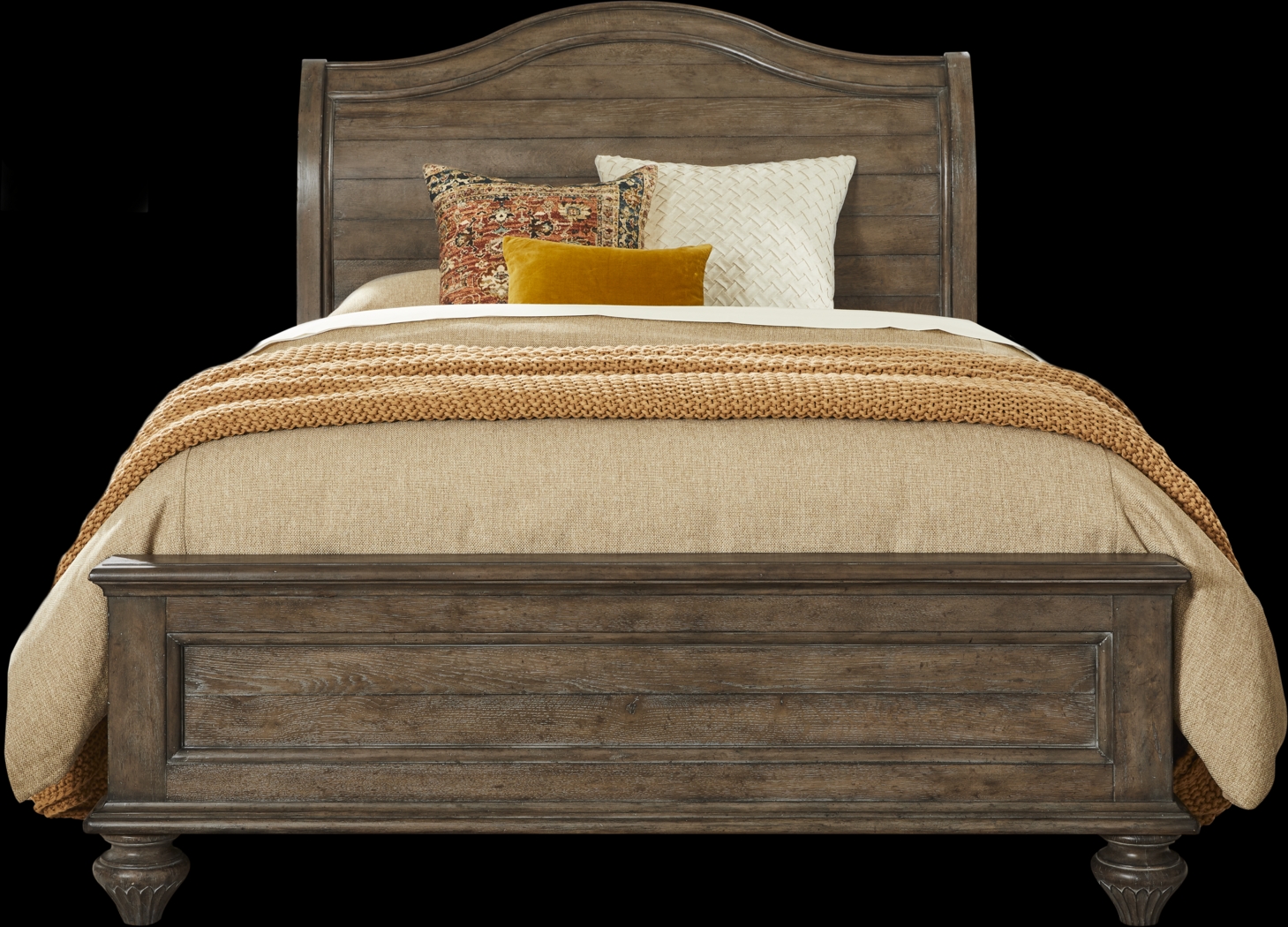 Glenira Lane Brown 5 Pc Queen Sleigh Bedroom - Thumbnail - Image 2