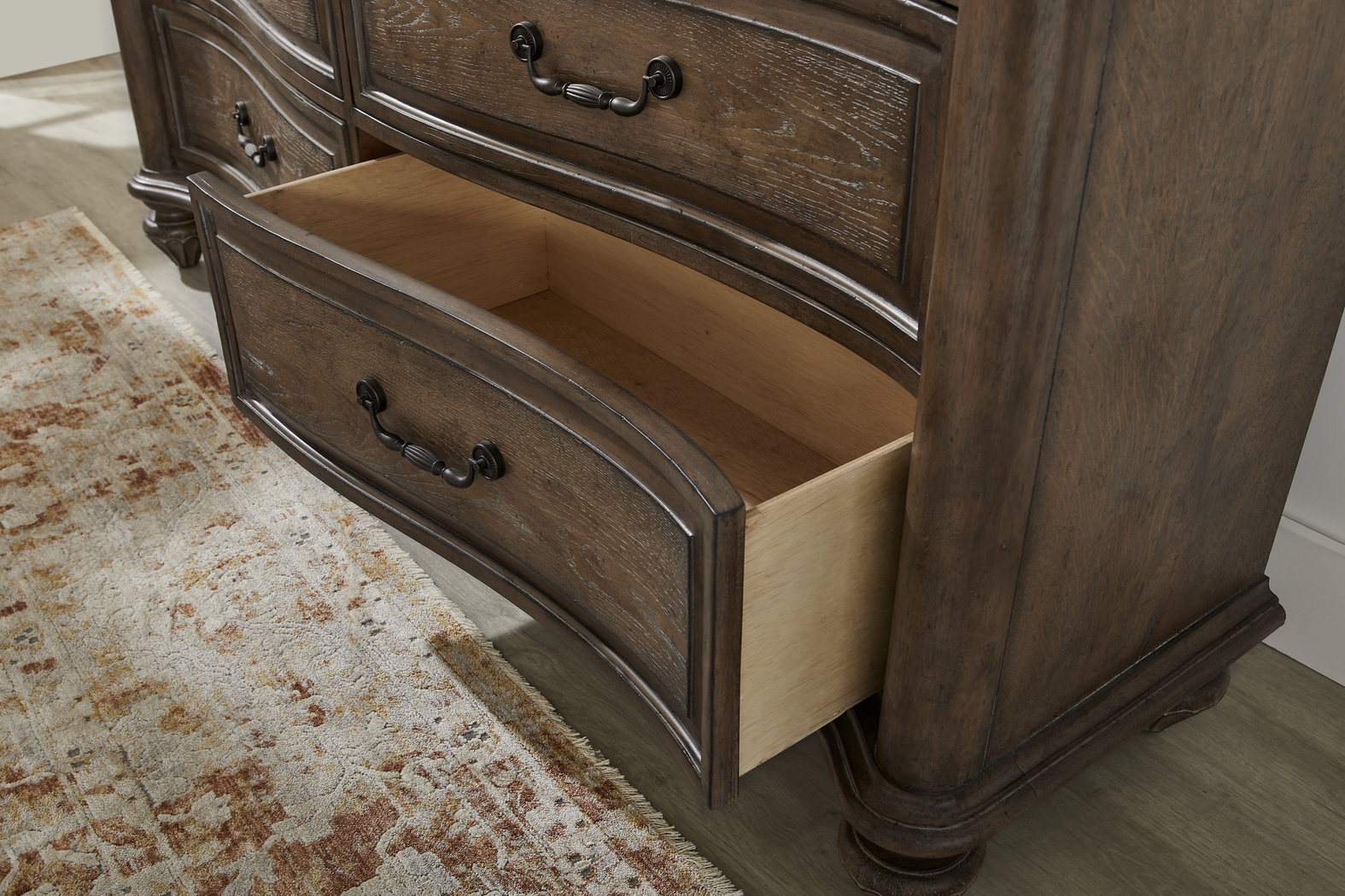 Glenira Lane Brown 8 Pc King Poster Bedroom - Thumbnail - Image 7