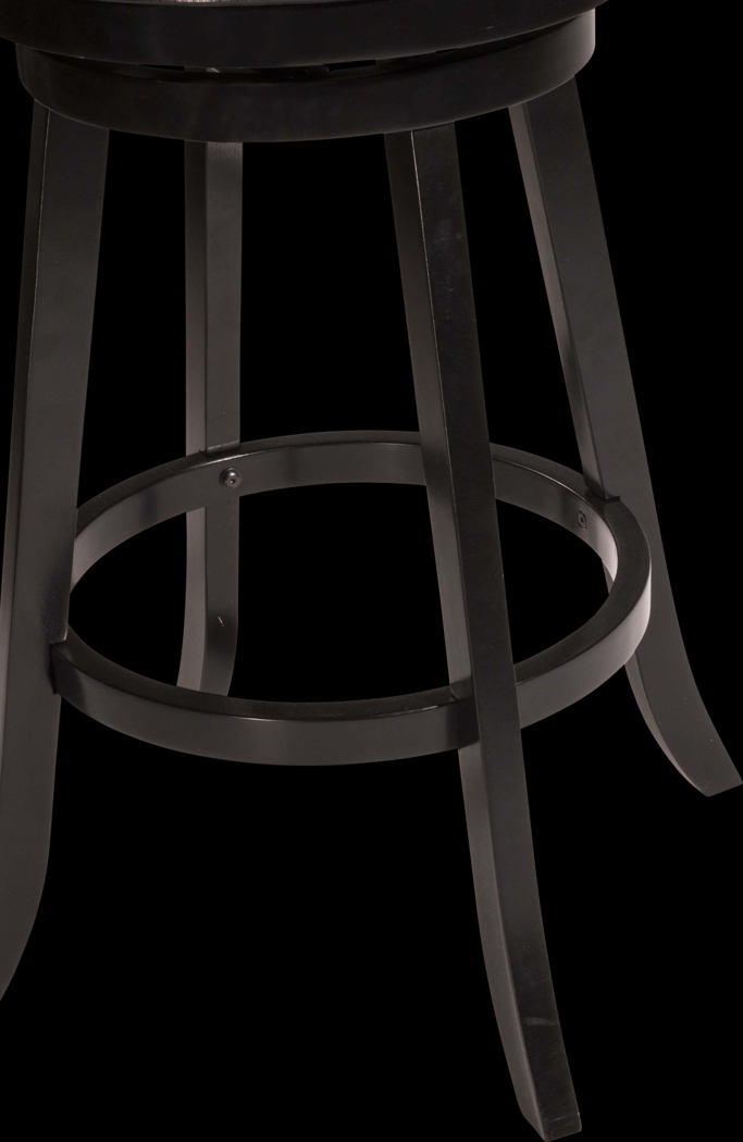 Glenloch Black Swivel Barstool - Thumbnail - Image 2