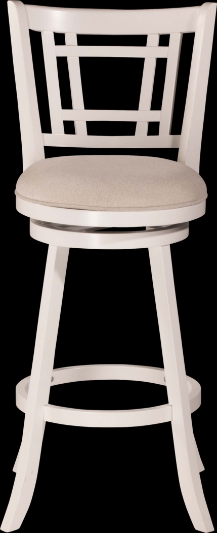 Glenloch White Swivel Counter Height Stool - Thumbnail - Image 2