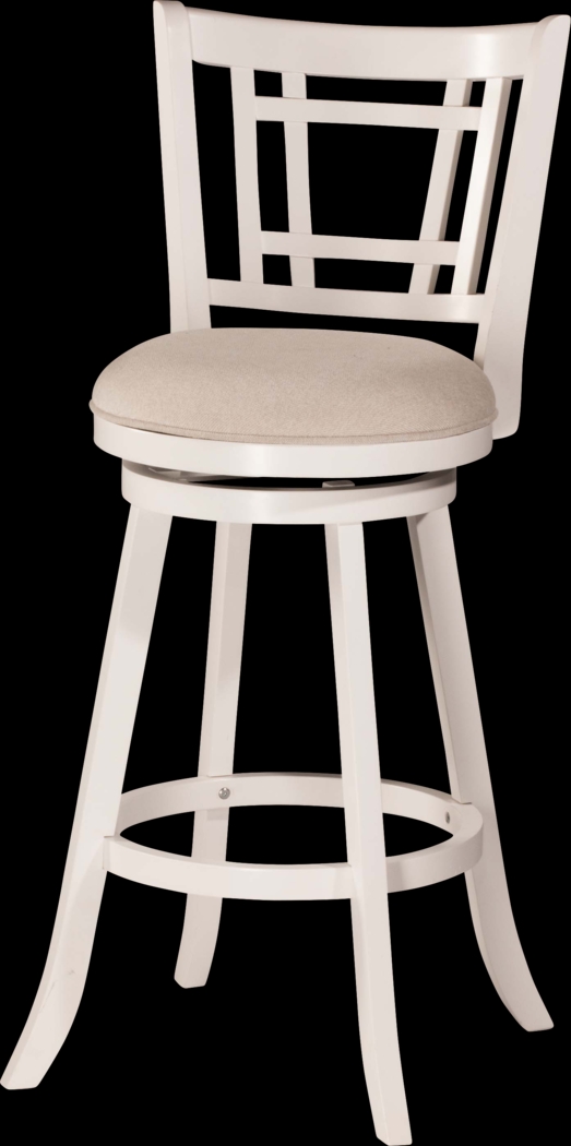 Glenloch White Swivel Counter Height Stool - Thumbnail - Image 4