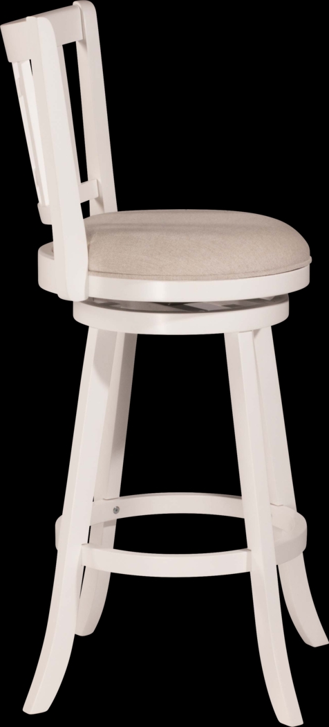 Glenloch White Swivel Counter Height Stool - Thumbnail - Image 5