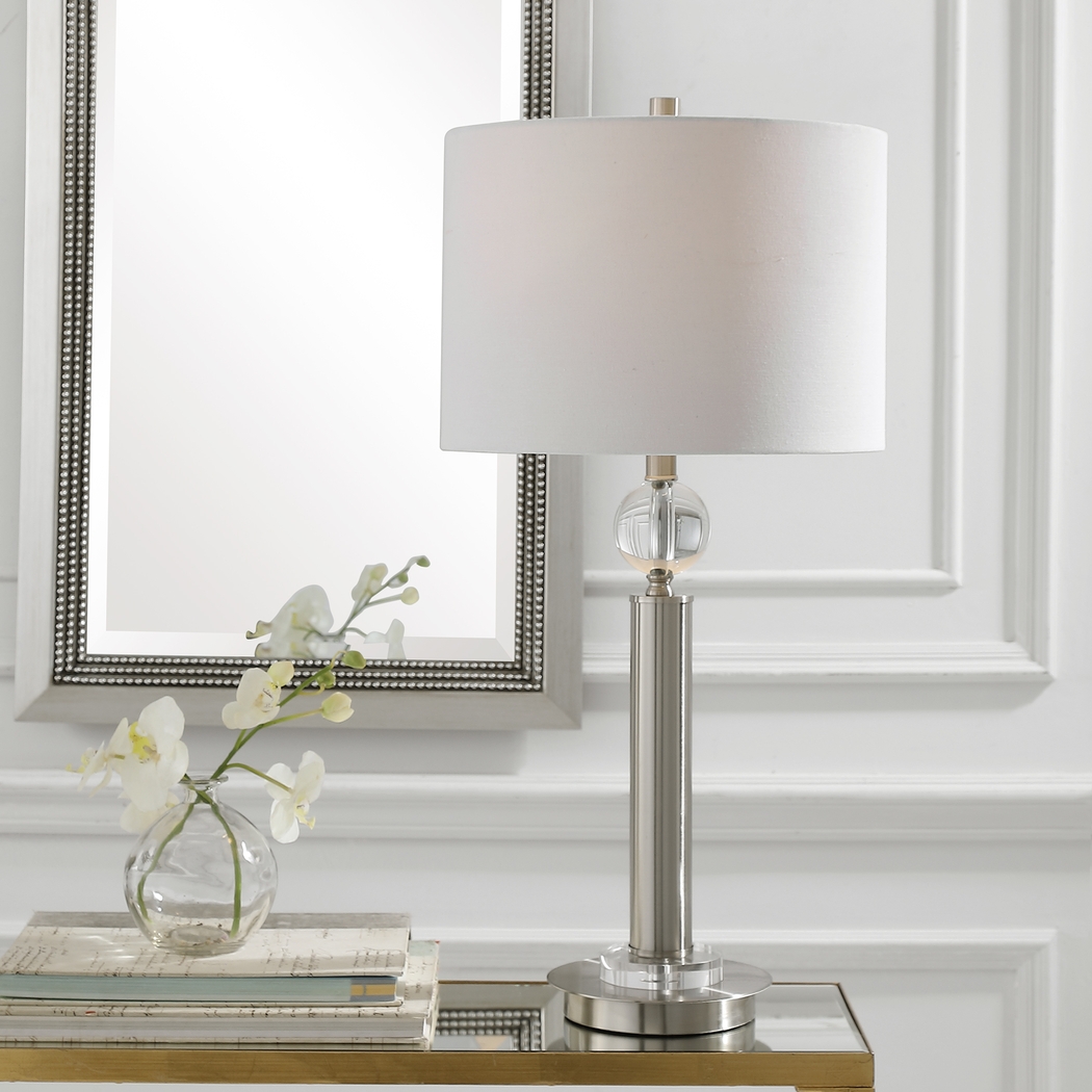 Glenmare Bay Nickel Lamp - Thumbnail - Image 4
