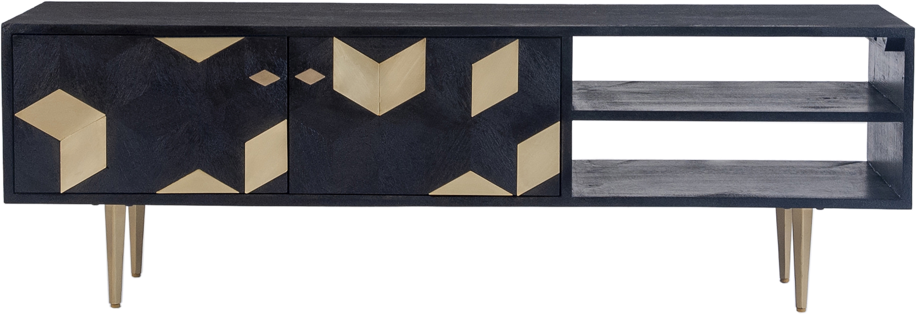 Glenmoor Black 55in. Console - Thumbnail - Image 2